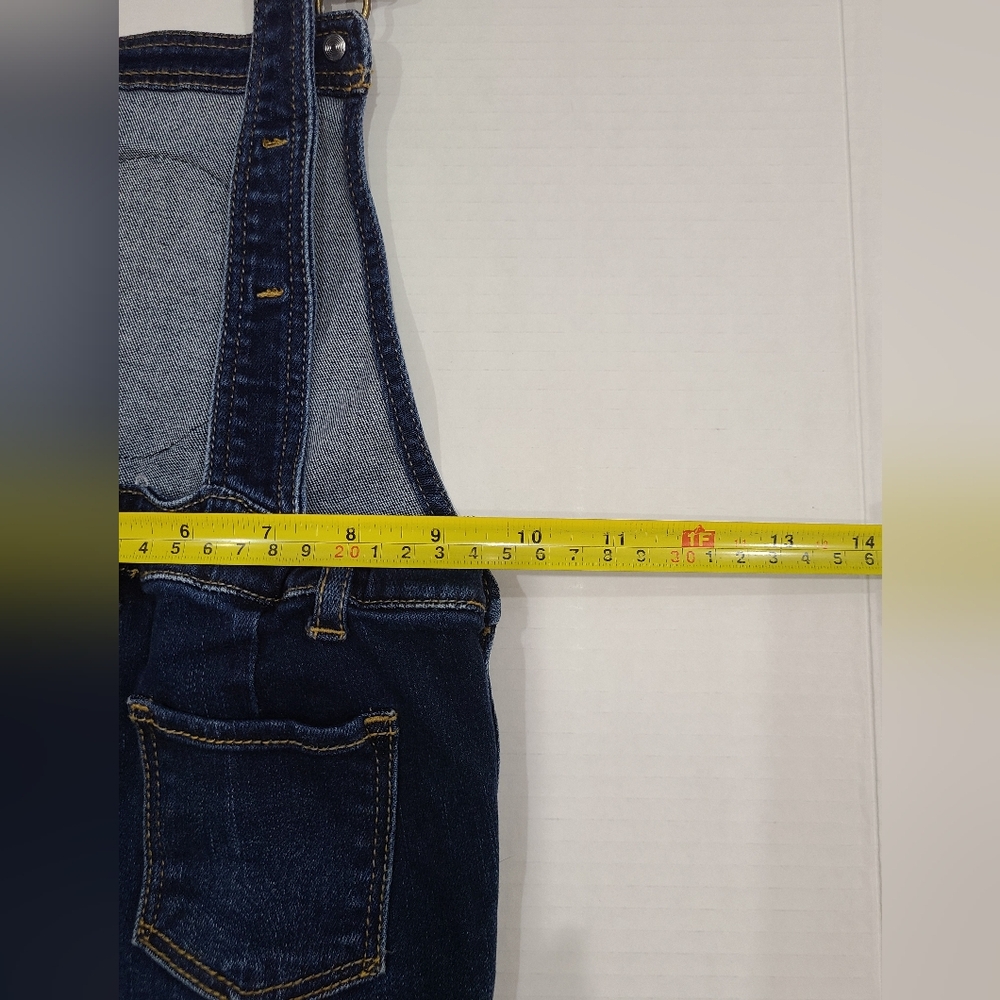 GAP Toddler Denim Overalls with Fleece Penguin Patch & Adjustable Straps 4yr - Picture 14 of 16